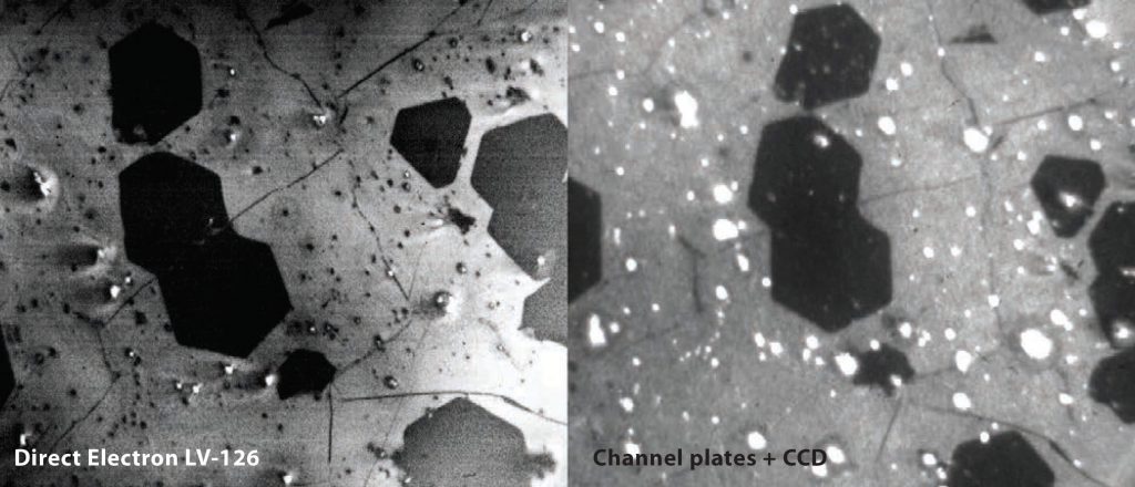 Graphene micrograph using Direct Electron LV-SERIES